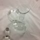 Old engraved glass carafe
