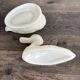 Antique white opaline candy box