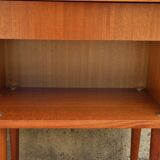 Pair of bedside tables feet spindles 70s