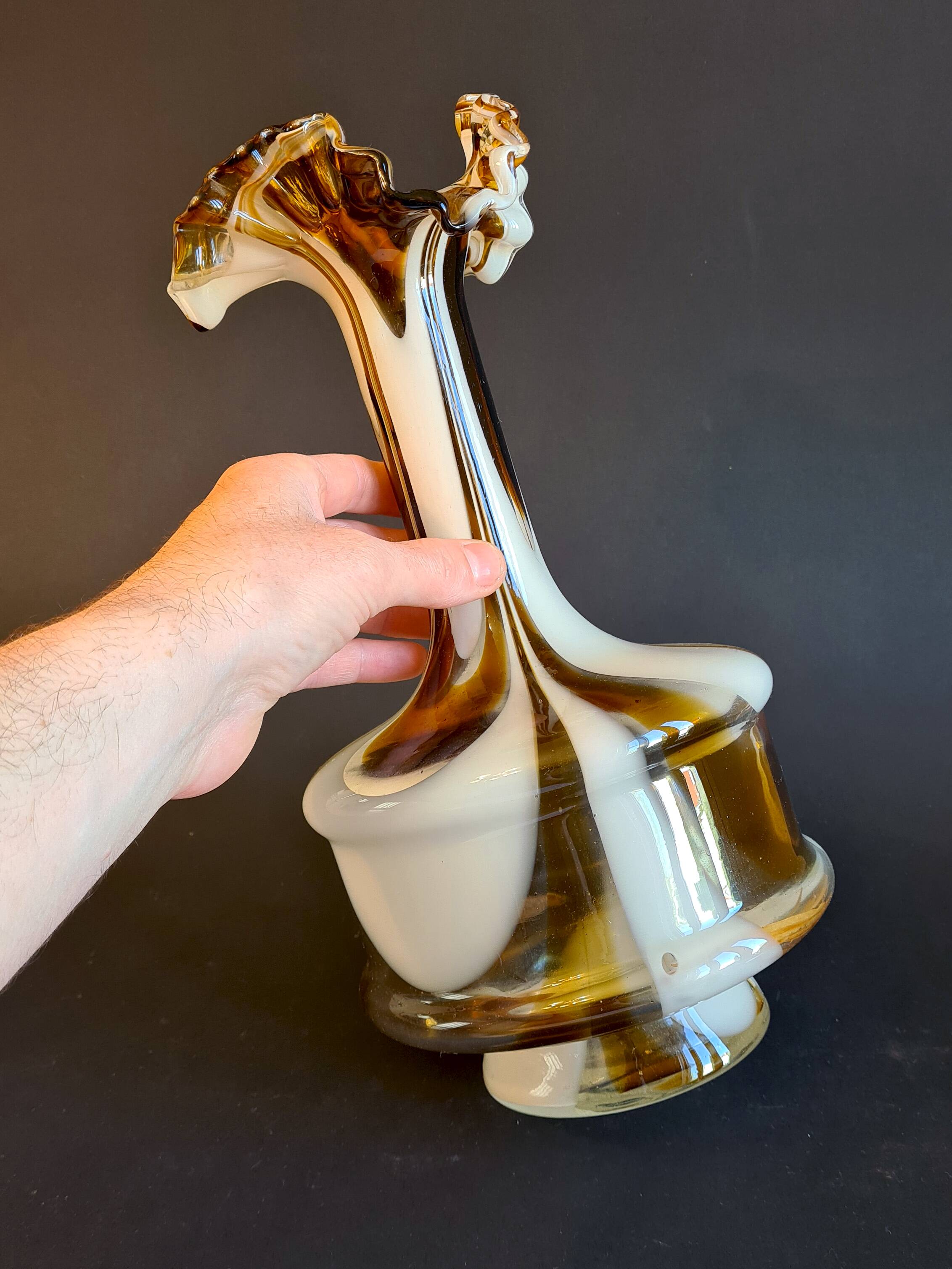Vintage Two-Tone Murano Vase