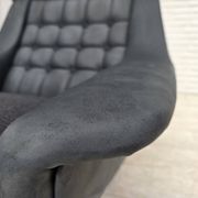 1970s, Danish design by Illum Wikkelsø, reupholstered armchair, leather.
