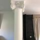 Columns in plaster.