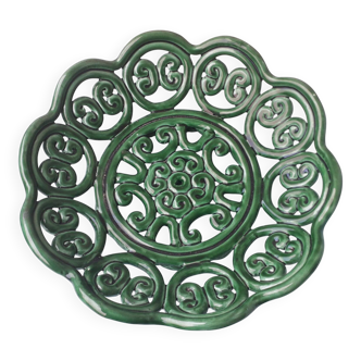 Green ceramic bowl