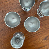 Coquetiers vintage en inox