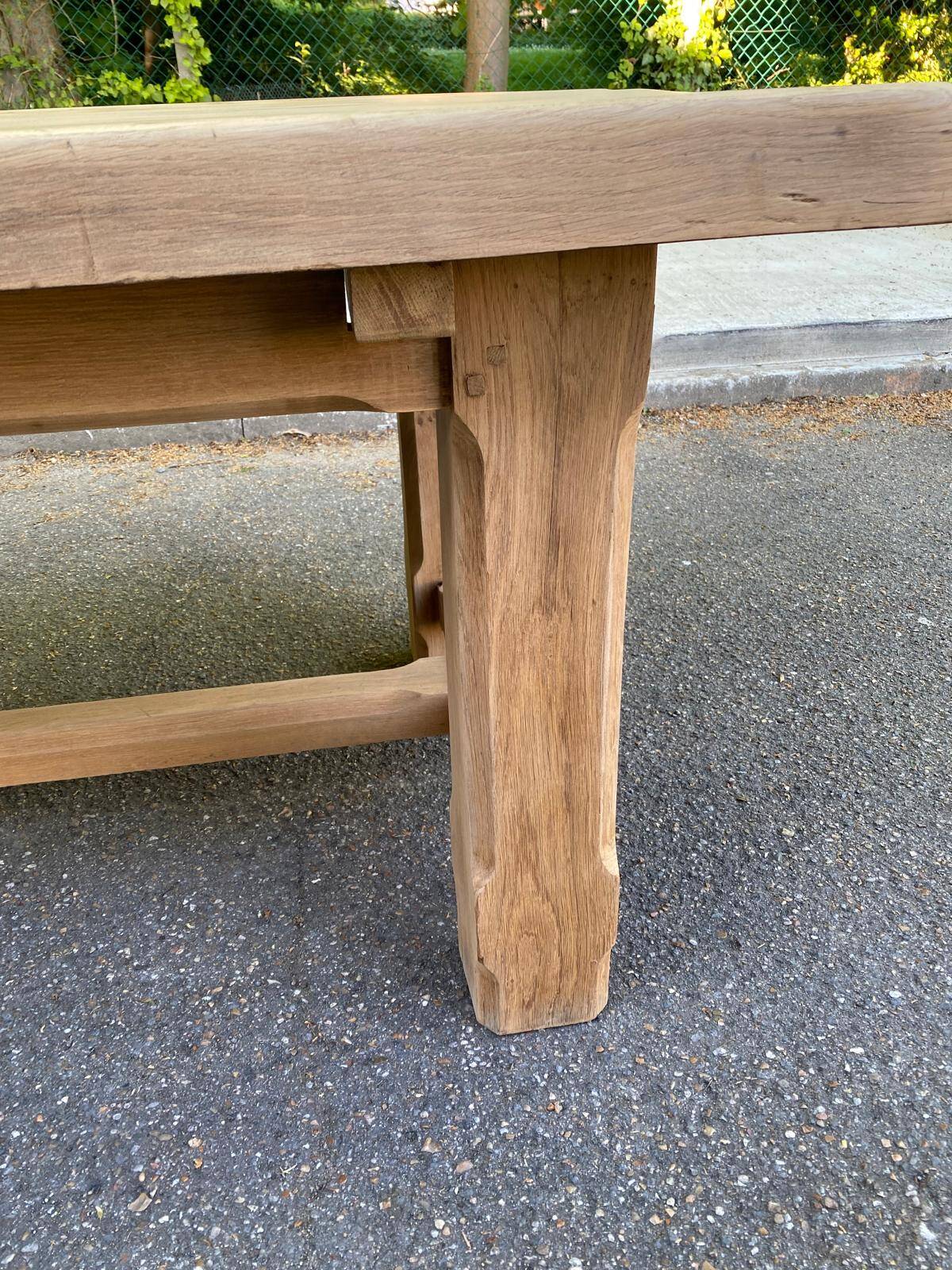 19th century solid oak farmhouse table 240cm