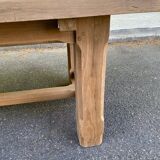 19th century solid oak farmhouse table 240cm