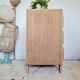 Commode scandinave bois brut années 50