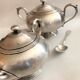 Vintage Buenos Aires silver metal coffee tea set with hallmarks