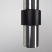 One of Four Perforated Aluminum RAAK Amsterdam Pendants, 1970s