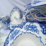 Magnifique ancien service semi porcelaine anglaise Ridgways modèle rose