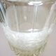 Champagne bucket, Art Deco style and period, thick, molded, frosted crystal