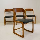 Set of 4 Baumann Traineau model chairs