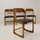 Suite de 4 chaises Baumann modèle Traineau