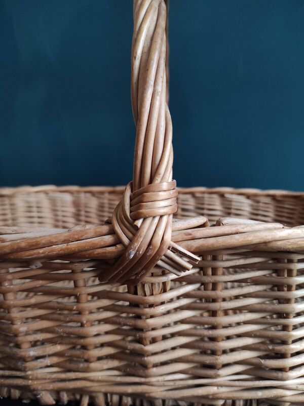 Panier plat vintage français