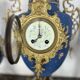 Garniture de cheminée Napoléon III en faïence Villeroy & Boch Mettlach