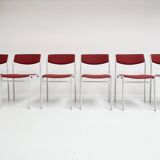 Ensemble de 6 chaises empilables par Gijs van der Sluis, 1970