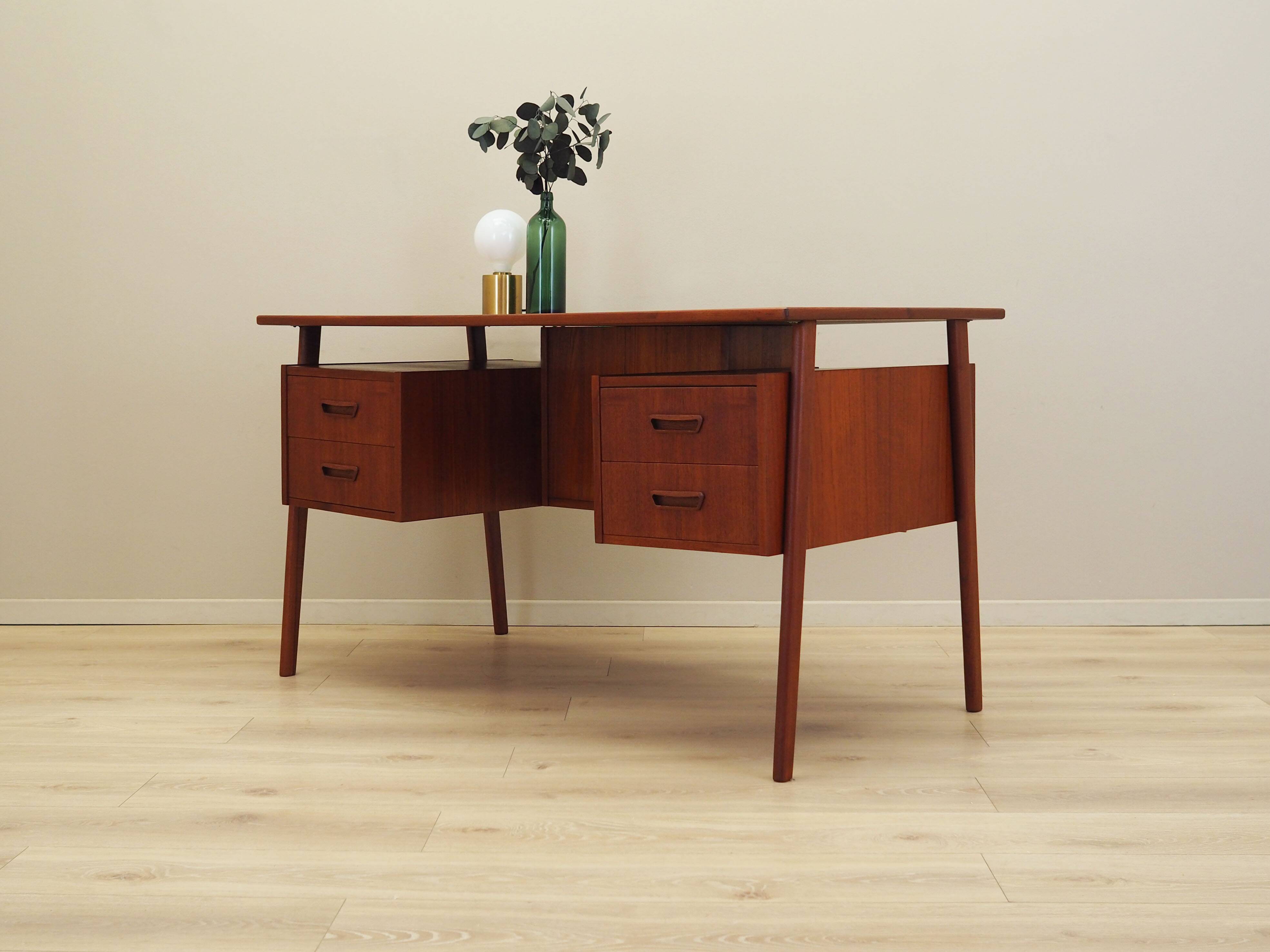 Teak desk, Danish design, 1960s, production: Denmark