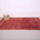 Burgundy Vintage Handmade Moroccan rug 180 x 336 cm - Berber wool Rug