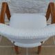 Fauteuil bridge chic art déco année 50 totalement restauré et cousu main