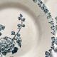 6 flat ironstone plates “Hollyhock” Gien