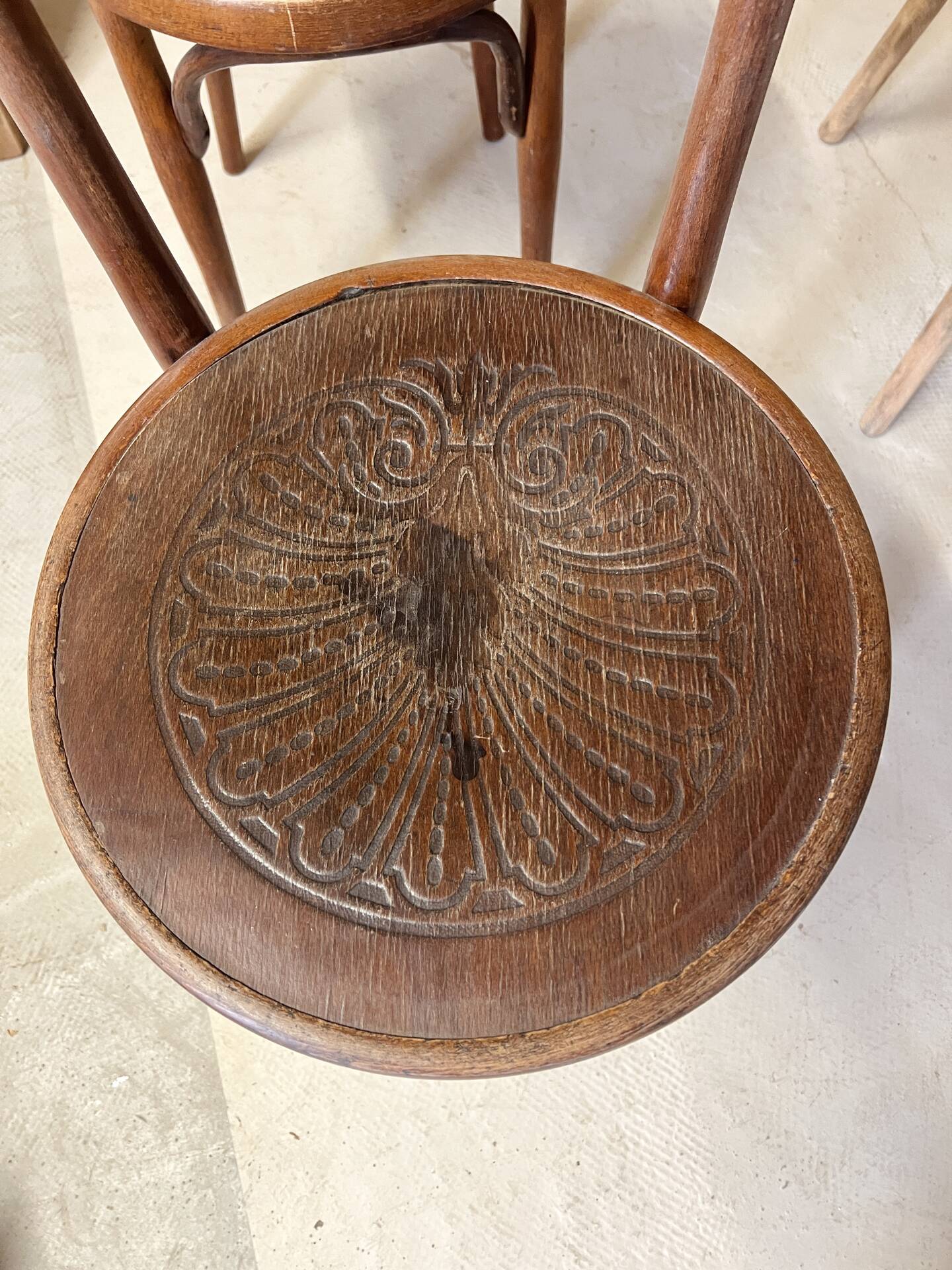 Set of 4 J&J Kohn and Thonet chairs