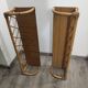 Wall shelf bamboo rattan wicker wood formica vintage 50 60