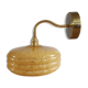 Vintage lampshade wall lamp in yellow Clichy glass