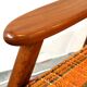 Teak and wool sofa, Denmark 60s/70s, vintage, mid-c modern