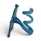 pair of flower candle holders made of glass handcrafted in Italy