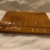 Plat barbotine paille Selency x Monoprix Croisé Laroche