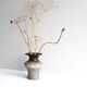 Brutalist ceramic vase in Scandinavian modernist style from the mid-century by Thomas Hellström for Nittsjö, Sweden.