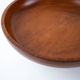 Danish solid teak wood platter on profiled base, 1970s Scandinavian craftsmanship