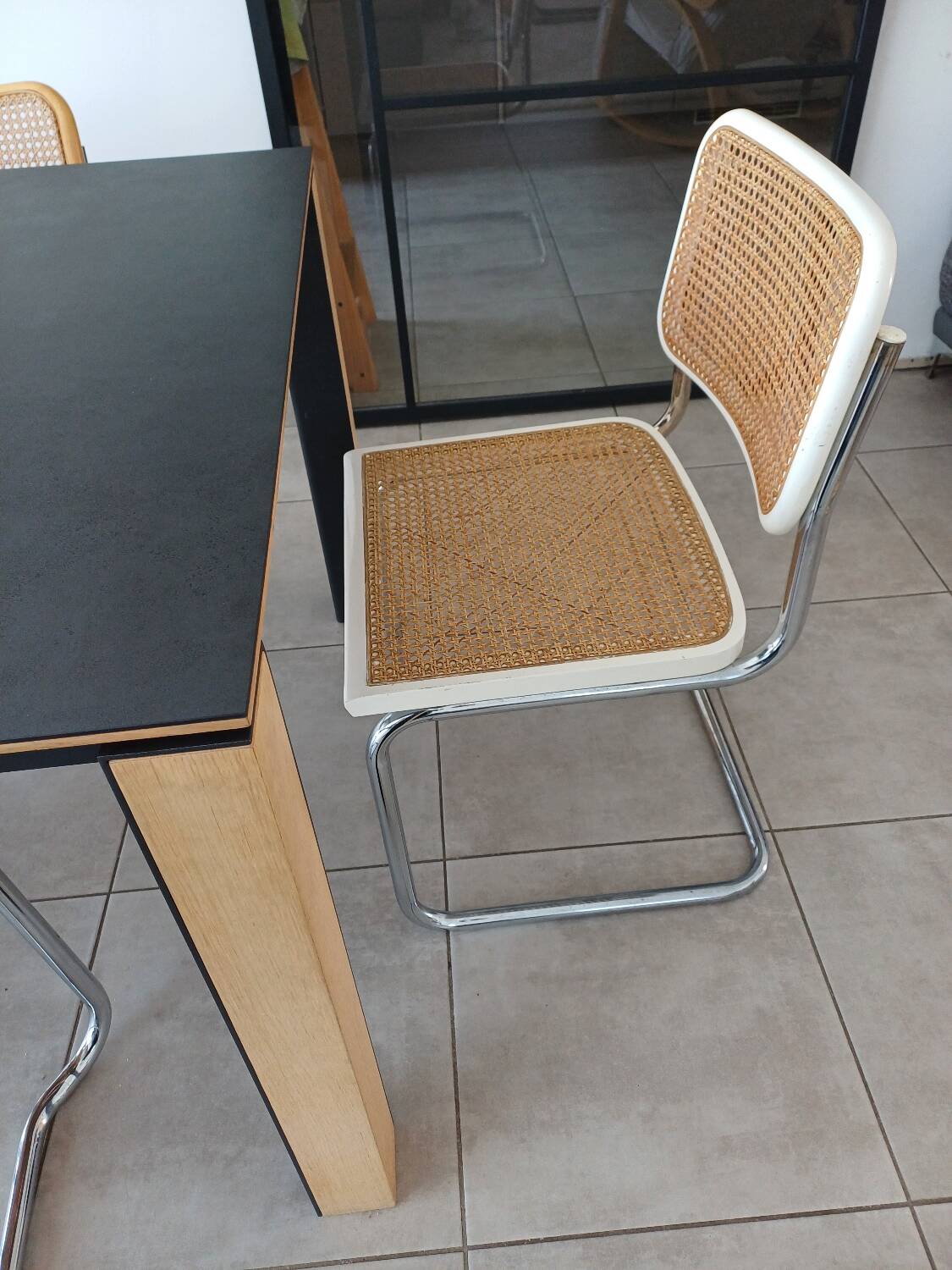 Marcel Breuer B32 white chair