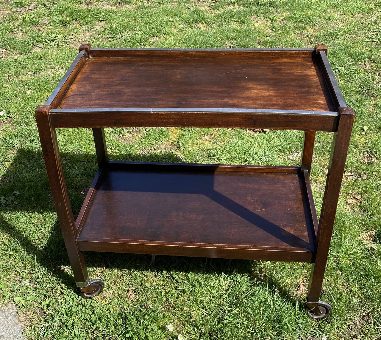 Serving trolley, rolling table, stamped ElloRolls from the 60s/70s