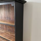 Top of dresser, bookcase, shelves