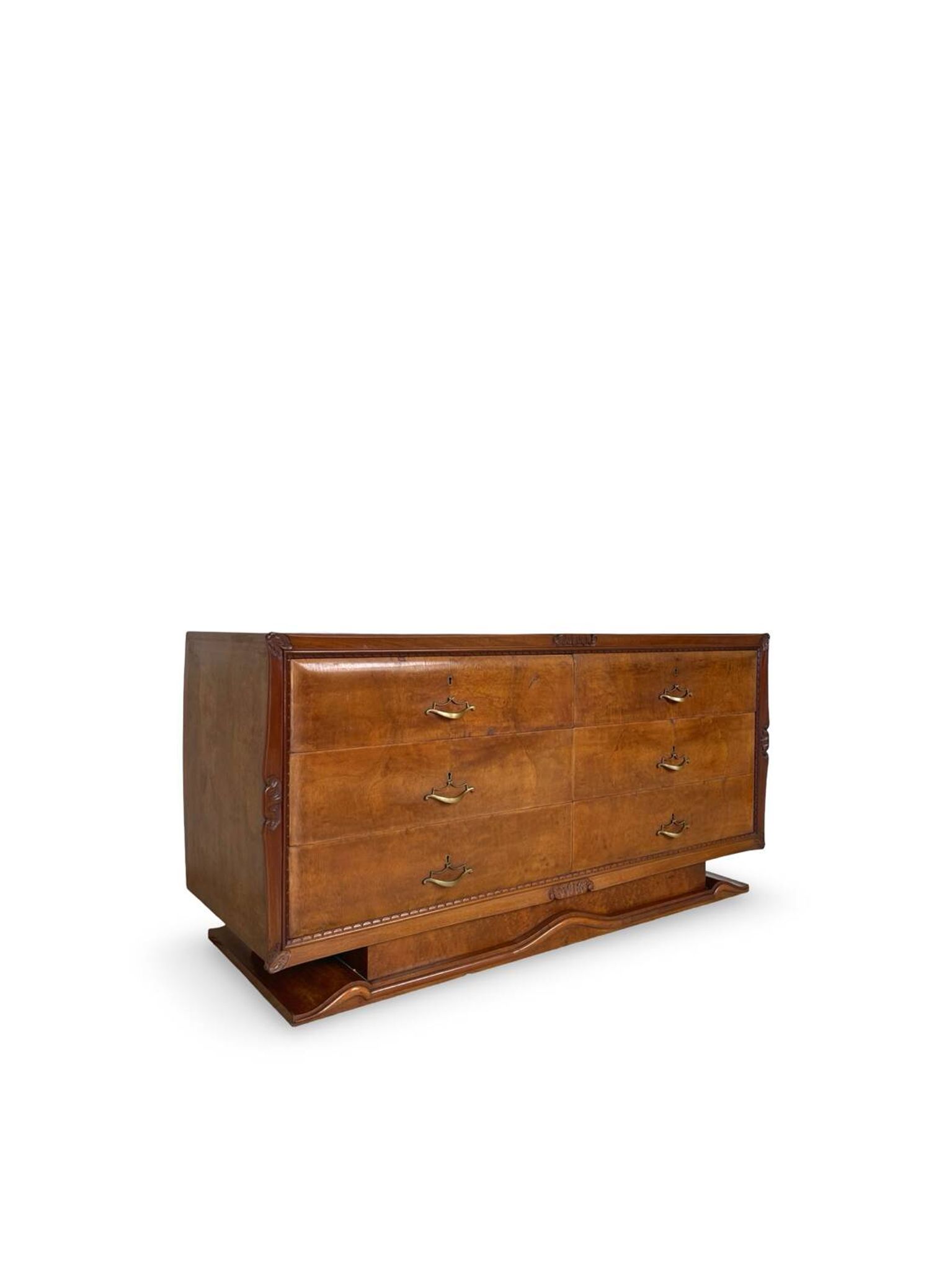 An art deco Italian chest of drawers, Italy 1950s