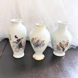 Set of 3 porcelain vases
