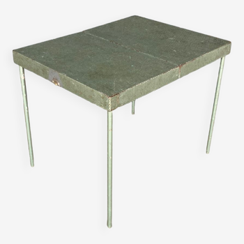Perforated metal table or console