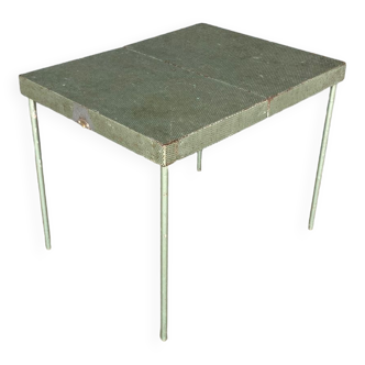 Perforated metal table or console