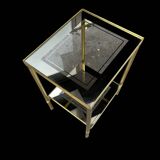 brass side table
