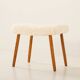 Danish mid century footstool in sheepskin, 1960s