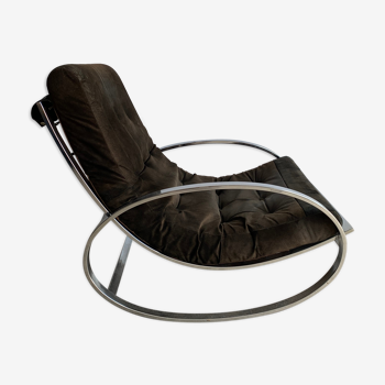 Rocking-chair par le designer italien Renato Zevi pour Selig