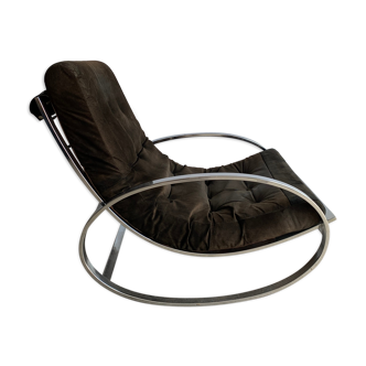 Rocking-chair par le designer italien Renato Zevi pour Selig