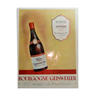 Burgundy advertising from the 1950s