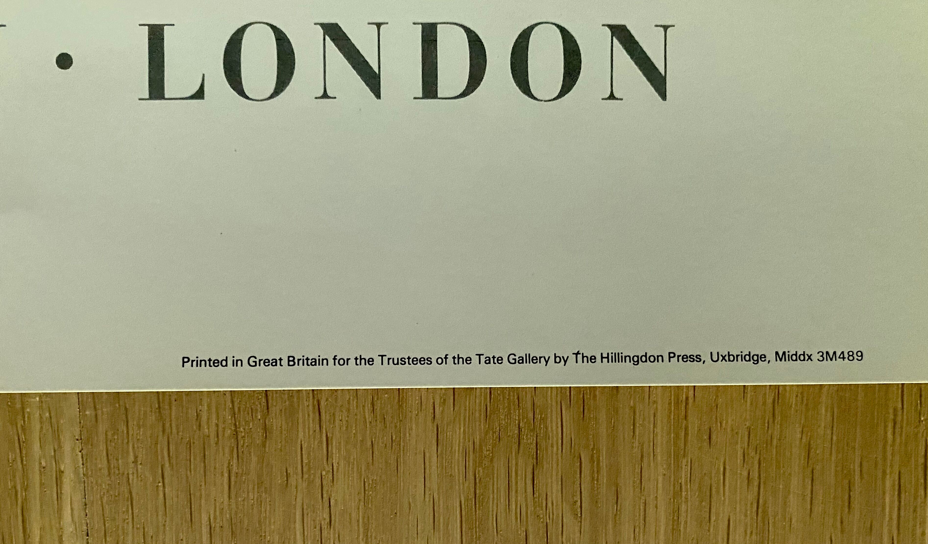 Affiche d'exposition David Hockney - A Bigger Splash - The Tate Gallery - 1985