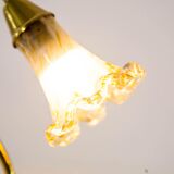 Murano glass lampshade table lampshade and brass base