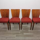 4 art deco dining chairs by Jindrich Halabala