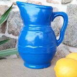 Blue pitcher
