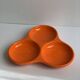 Plat céramique orange