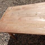 Old fir table 3 drawers